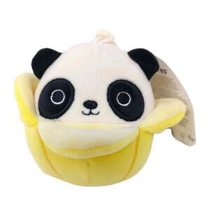 Squishmallows Stanley Banana Panda 3.5" Clip Epic Collection Keychain Plush NWT